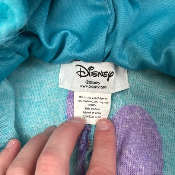 Disney Infant MONSTERS INC. SULLEY COSTUME 0-3 MONTHS Baby - Picture 3 of 10